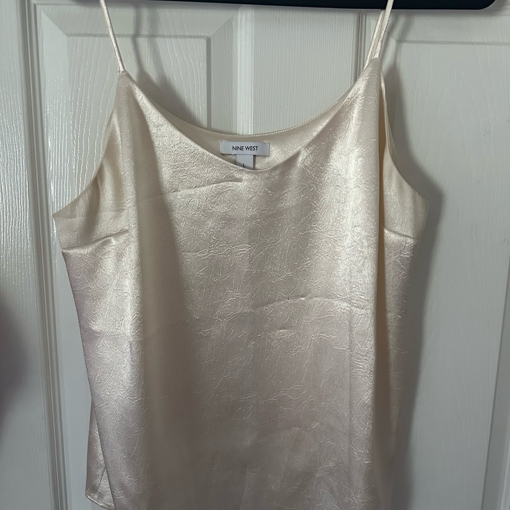 Nine West Ivory Satin Camisole